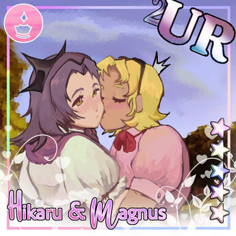 Carta doble de san valentín de Hikaru y magnus